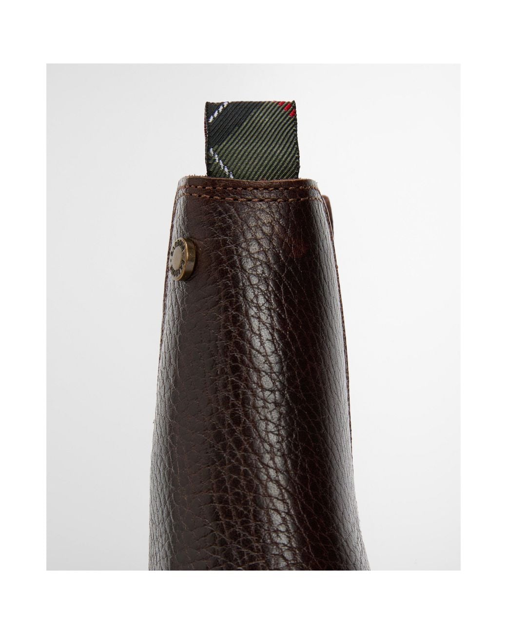 Barbour Brown Quilted Leather Chelsea Boots