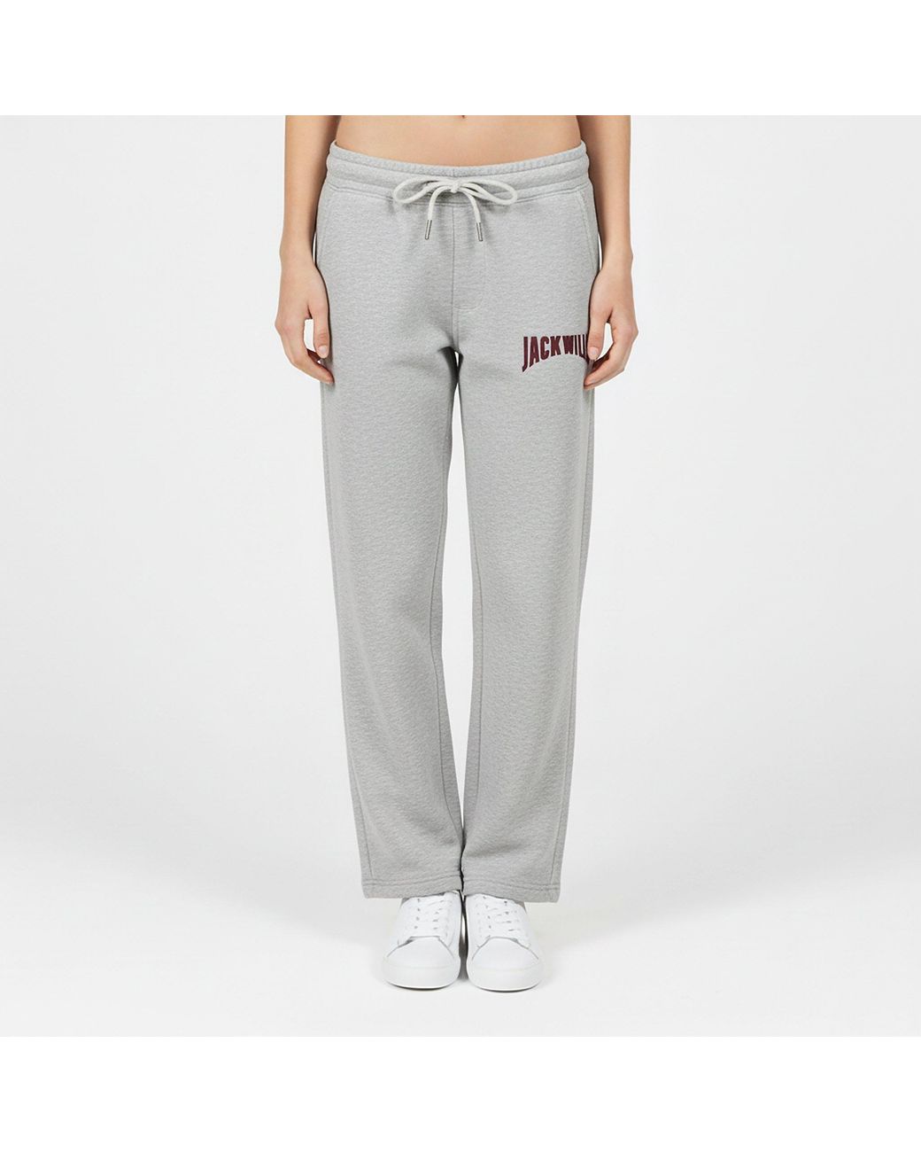 Jack Wills Gray Jw Varsity Open Hem Fleece Joggers