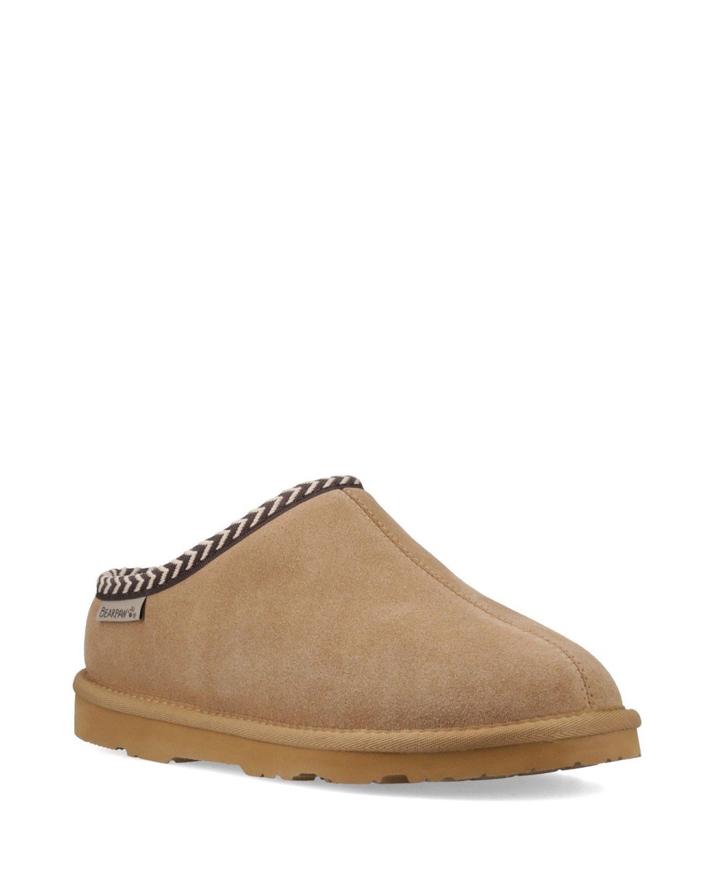 BEARPAW Brown Tabitha Suede Mule Slippers
