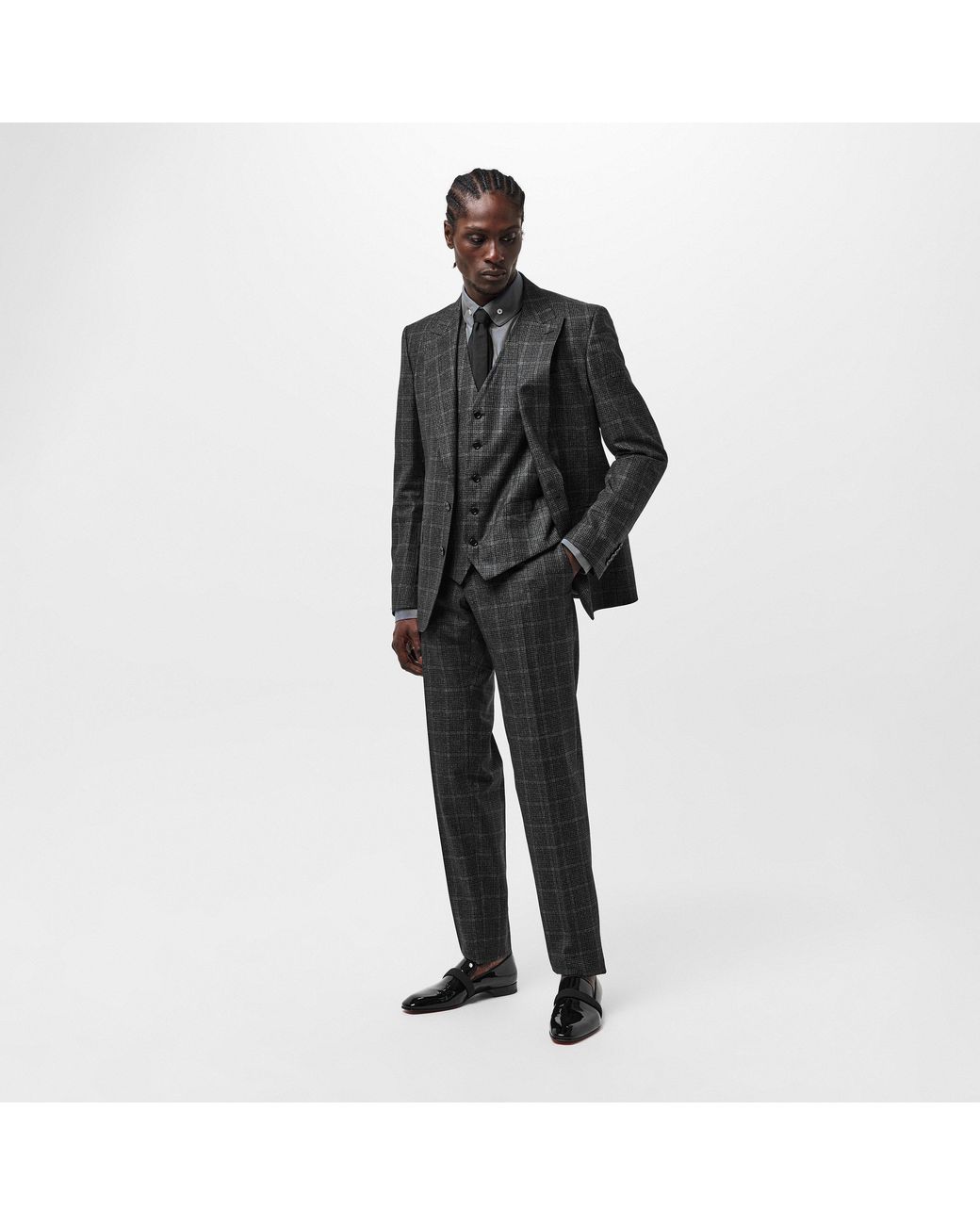 Dolce & Gabbana Black Slim Two-Button Single-Breasted Suits for men
