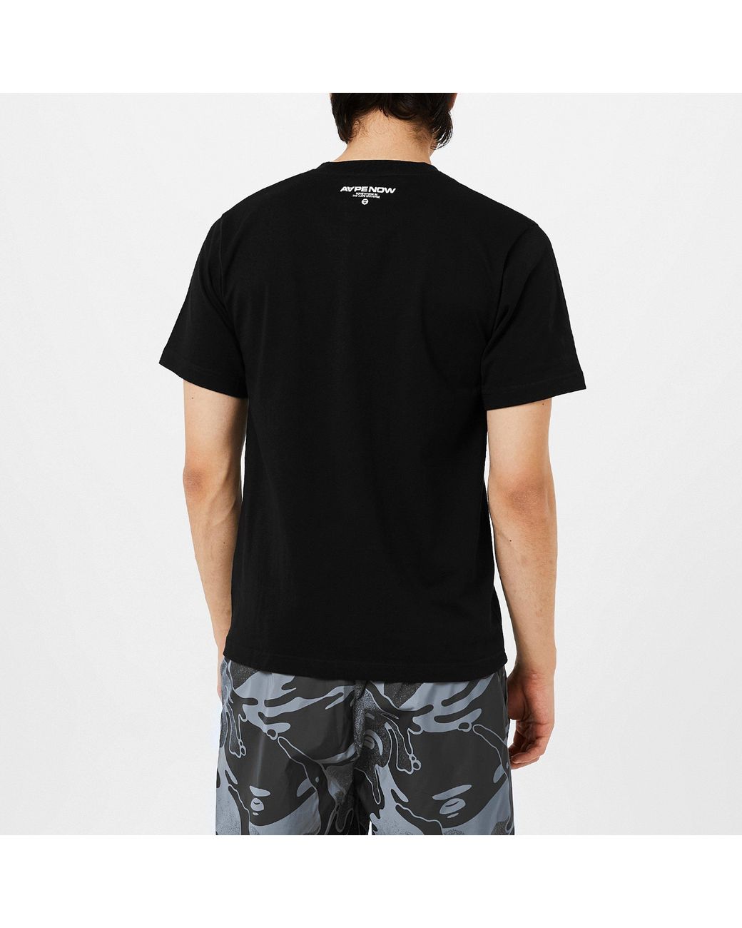 Aape Black Logo Patch T-shirt for men