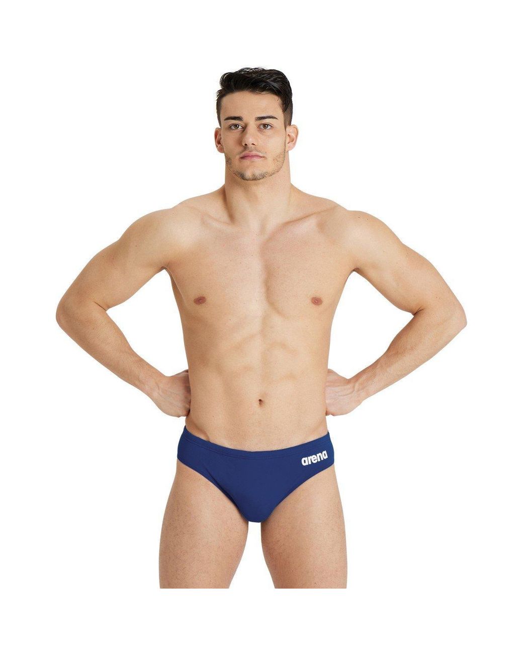 Arena Blue Solid Team Swim Briefs for men