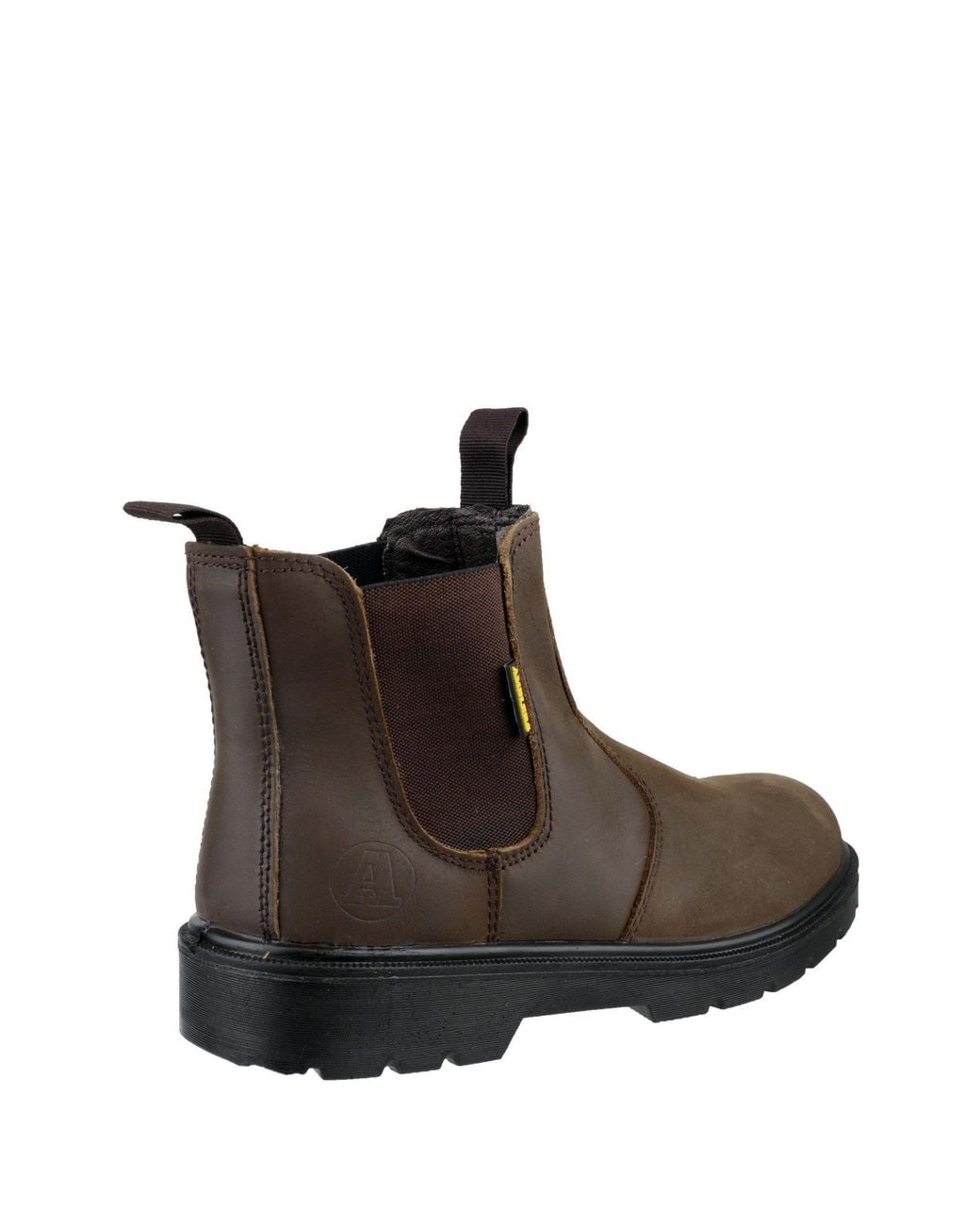 Amblers Safety Brown Fs128 Hardwearing Pull On Safety Dealer Boot for men
