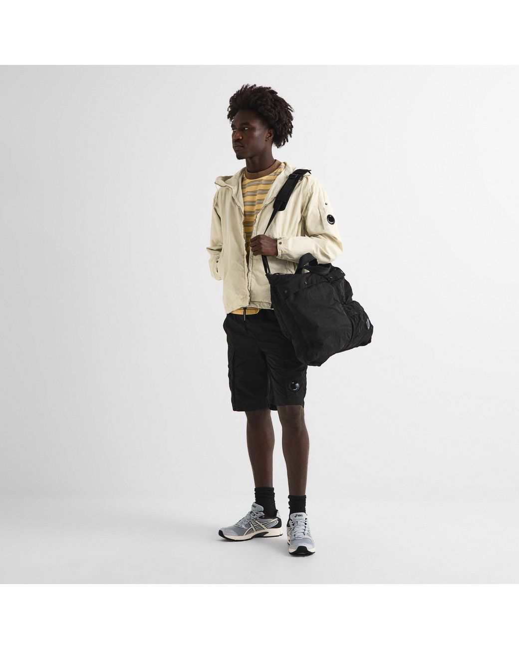 C P Company Black Tote Bag for men