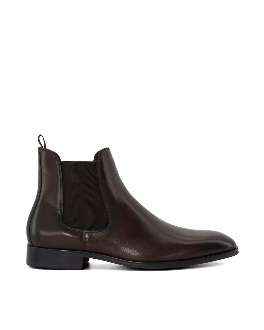 Dune Brown 'mandatory' Leather Chelsea Boots for men