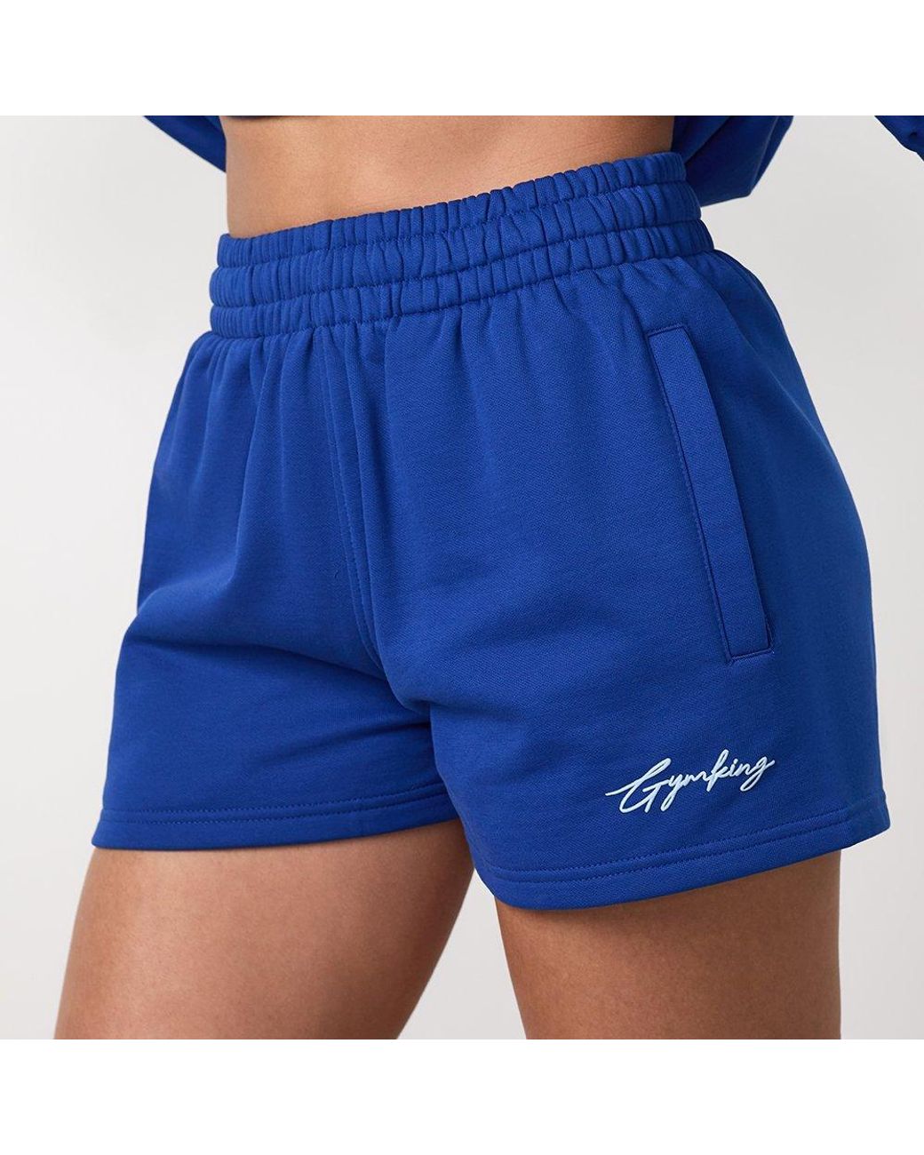 Gym King Blue Script Mindset Short