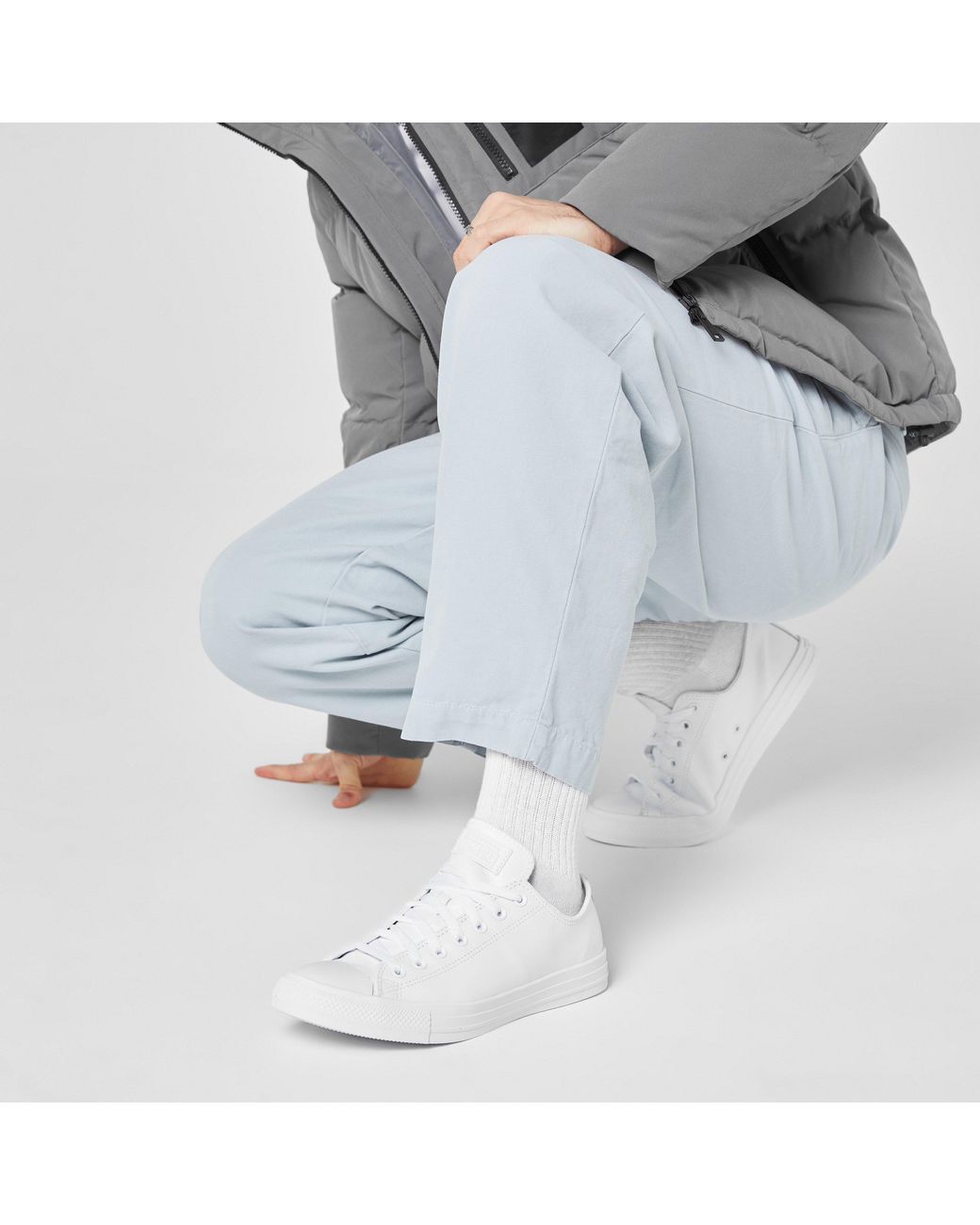 Converse White All Star Mono Leather Shoes