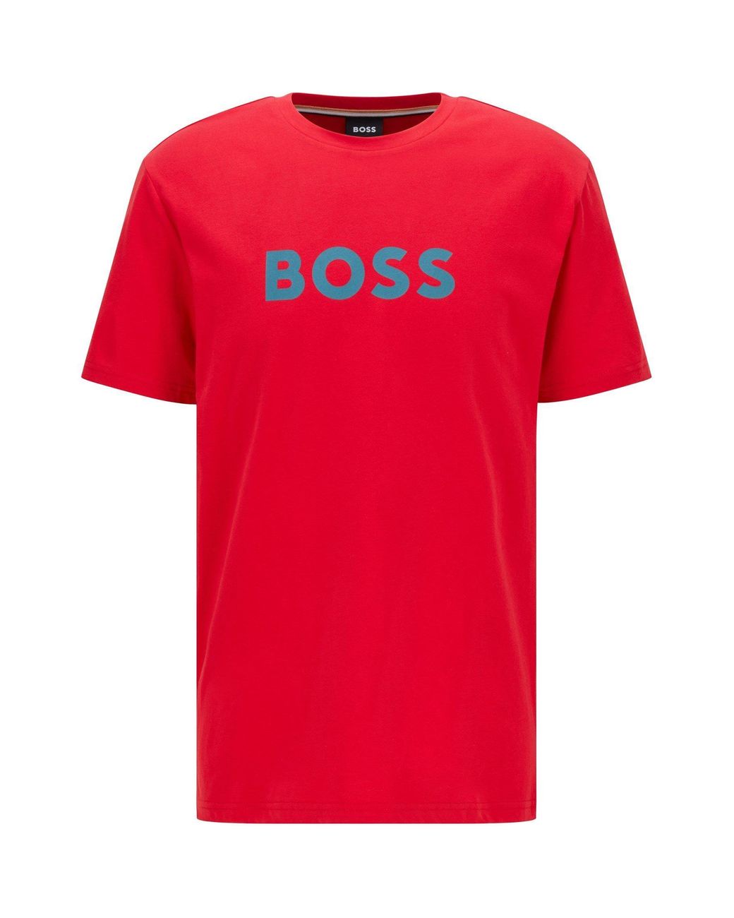 Boss Red Bodywear Short Sleeve T-Shirt With Logo Print Detail for men