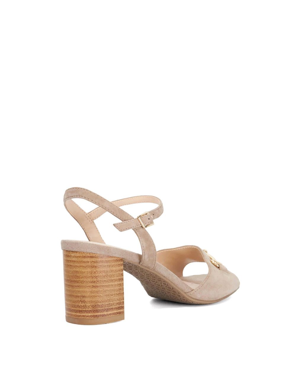 Dune Gray Jayar Heeled Sandals