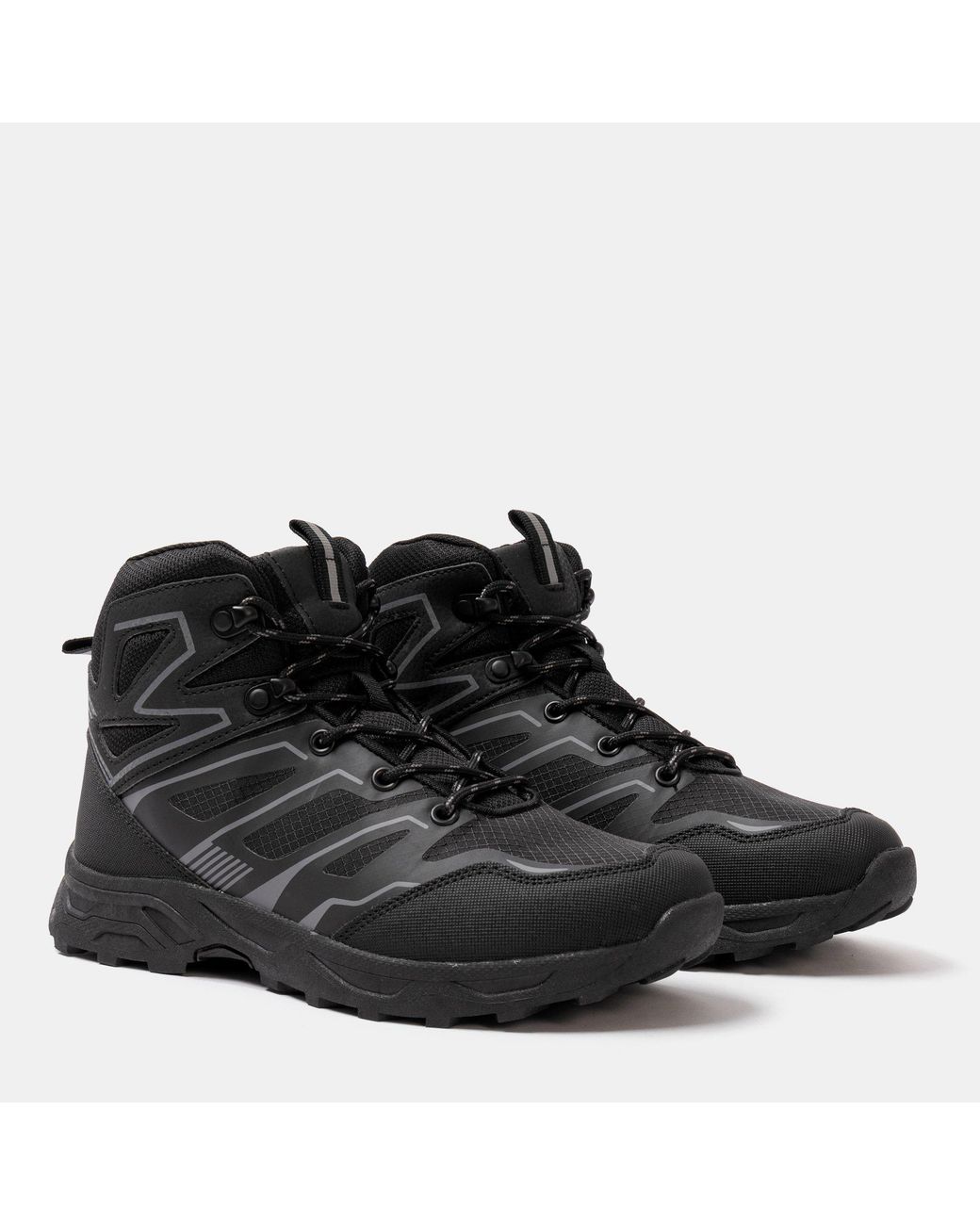 Donnay Black Outdoor Walking Boots