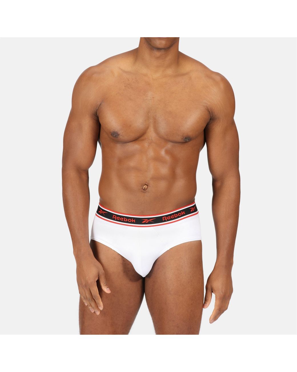 Reebok Red 3 Pack Cotton Briefs for men