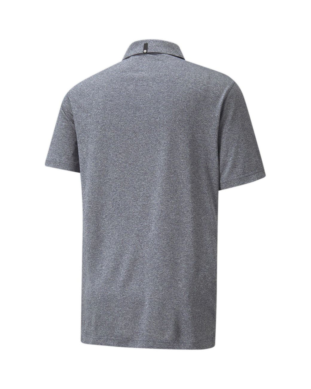 PUMA Gray Performance Heather Polo Shirt for men