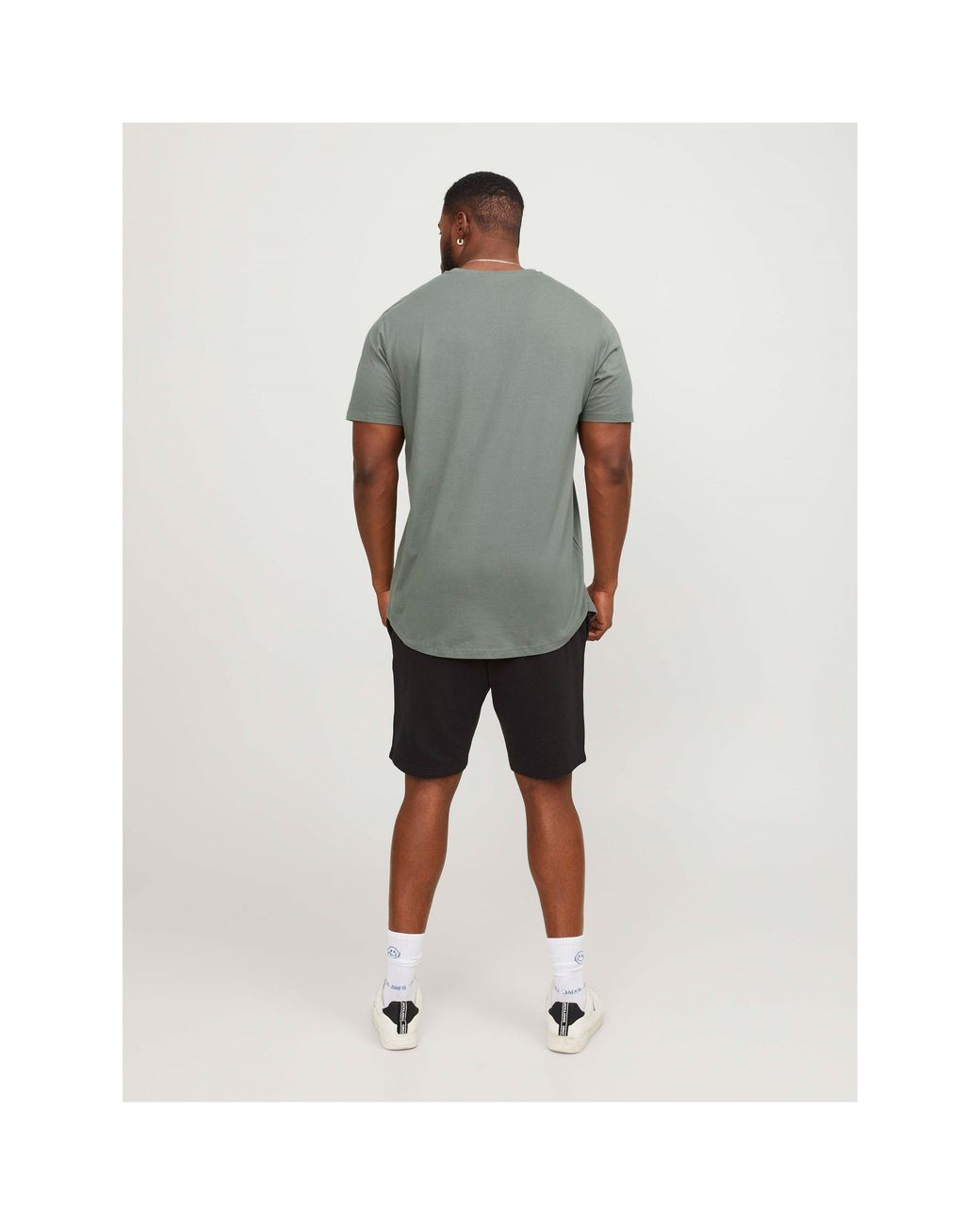 Jack & Jones Gray Jack+ Noa T-Shirt Plus Size for men