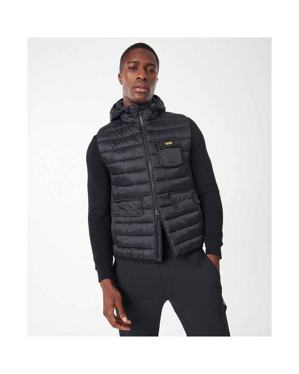 Barbour Black Ouston Gilet for men