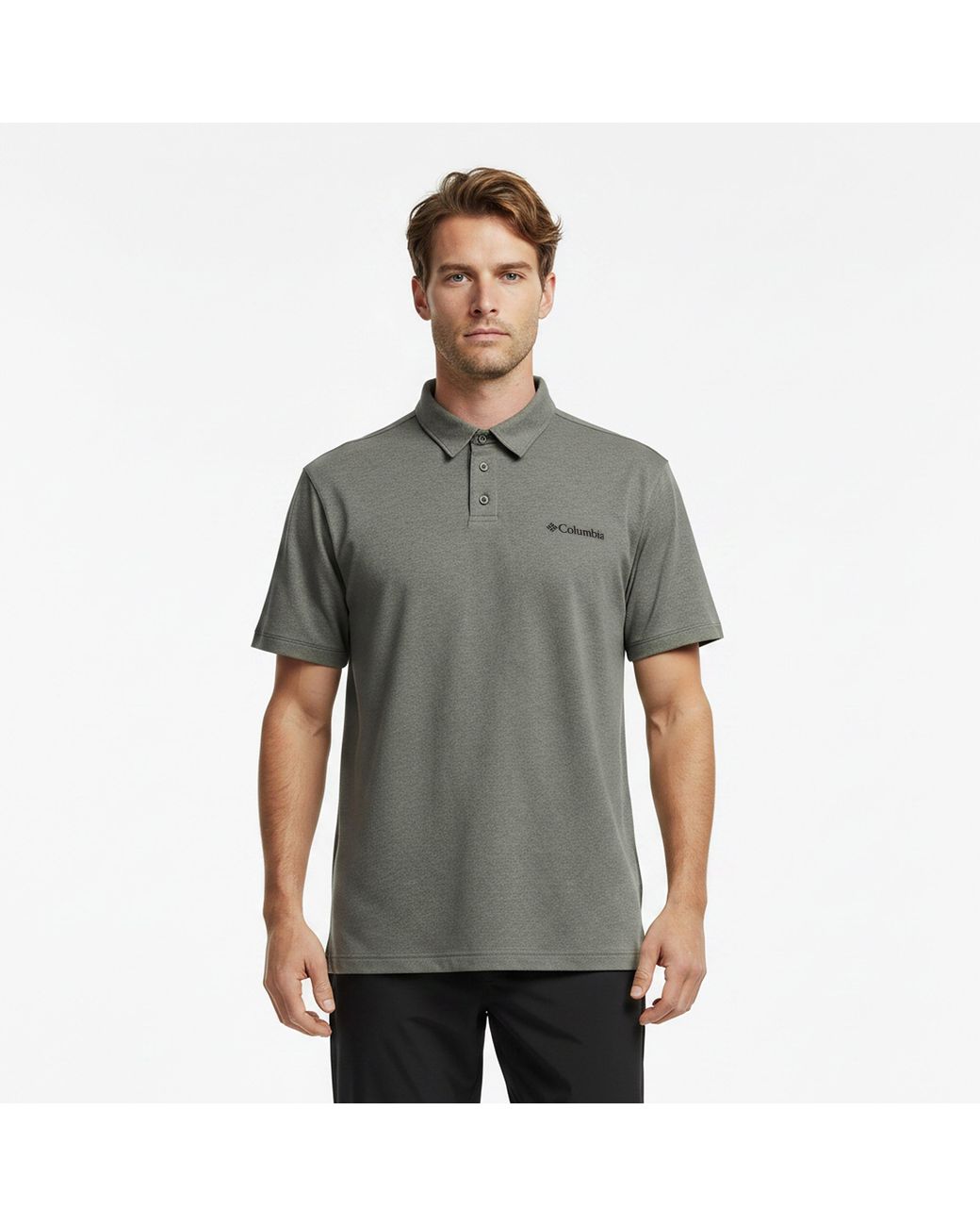 Columbia Gray Parsons Polo Short Sleeve Shirt for men