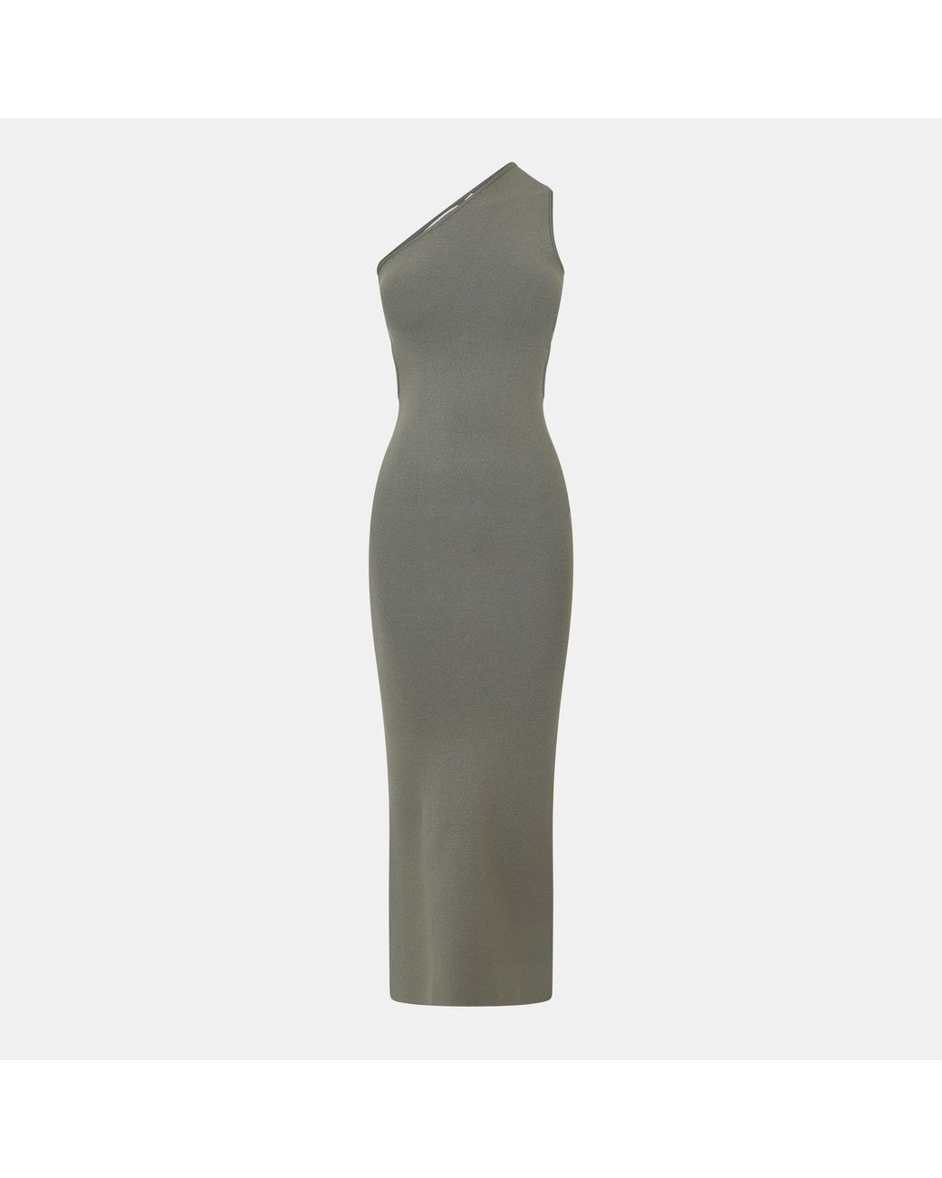 Jack Wills Green Knitted Asymmetric Cut Out Midi Dress