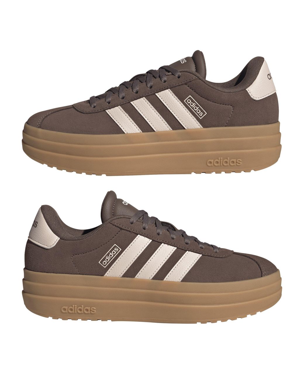 Adidas Brown Vl Court Bold Trainers