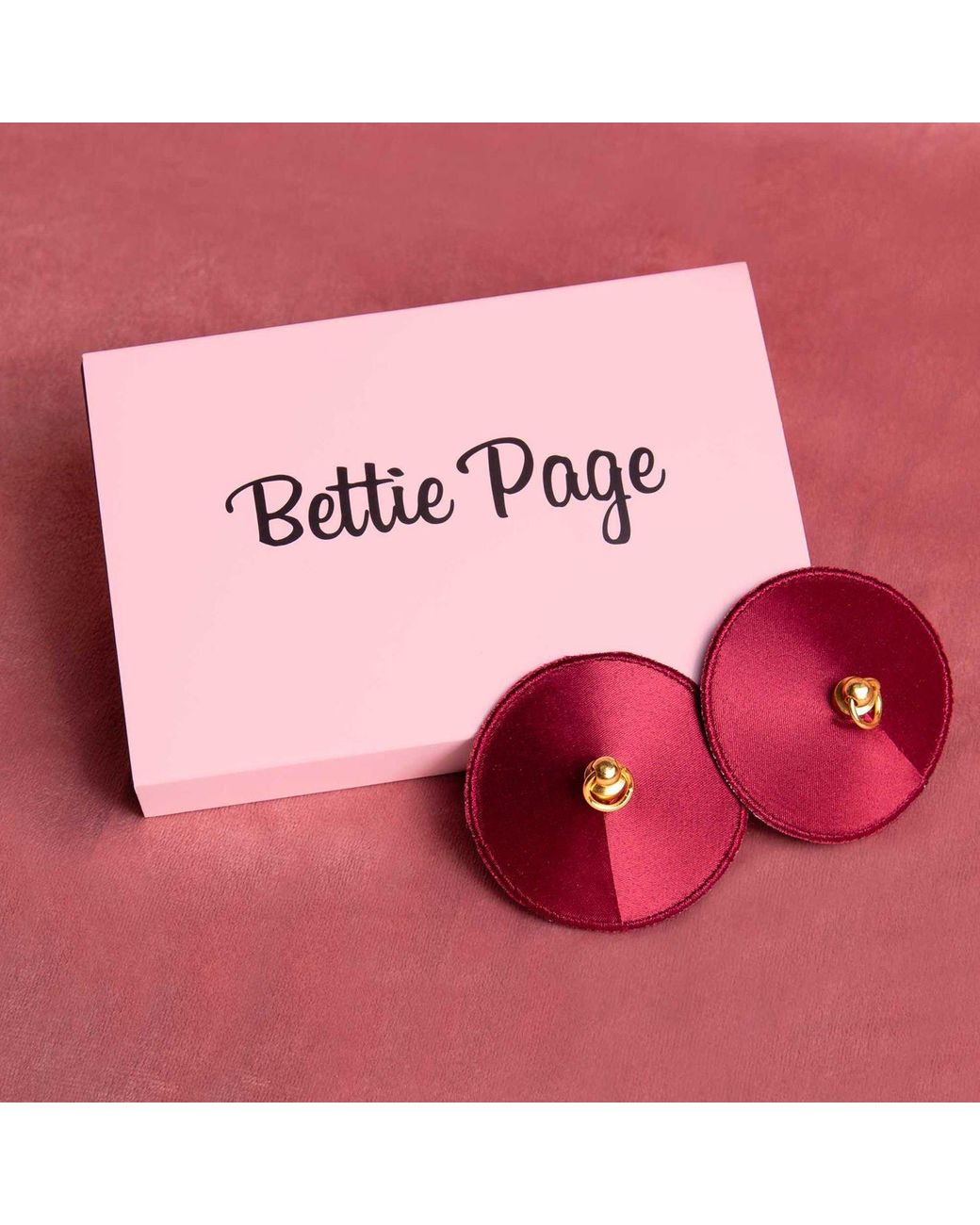 Playful Promises Red Etta Ring Nipple Pasties