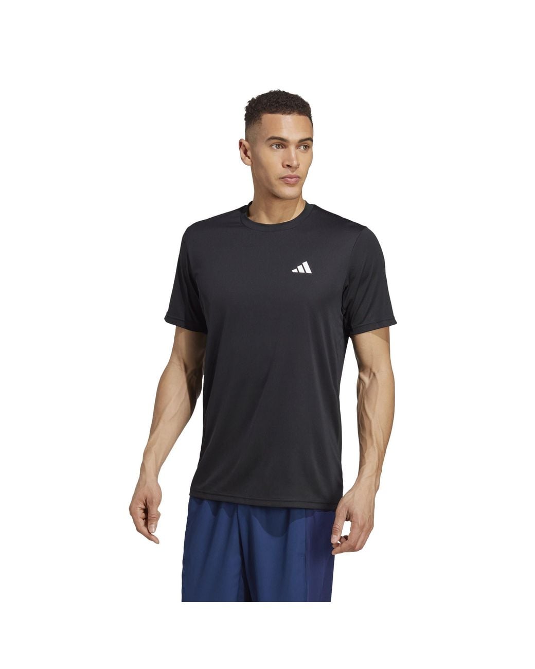 Adidas Black Training Essentials Base T Shirt for men