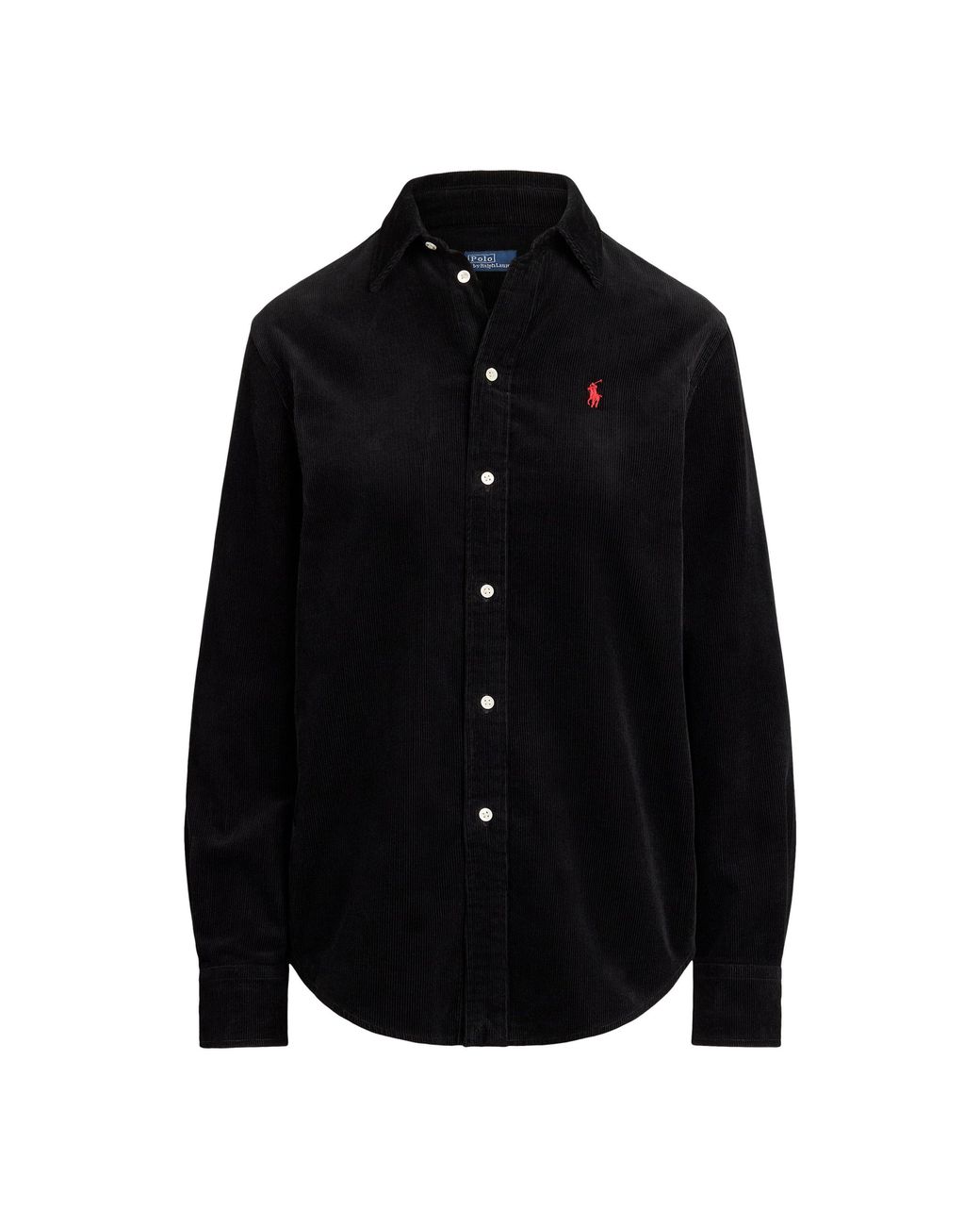 Polo Ralph Lauren Black Cord Long-Sleeve Plain Shirt