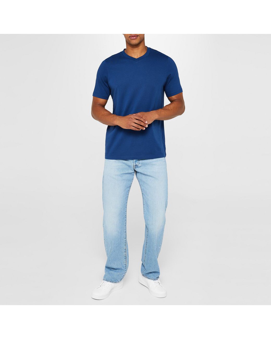 Donnay Blue Three Pack V Neck T Shirt for men