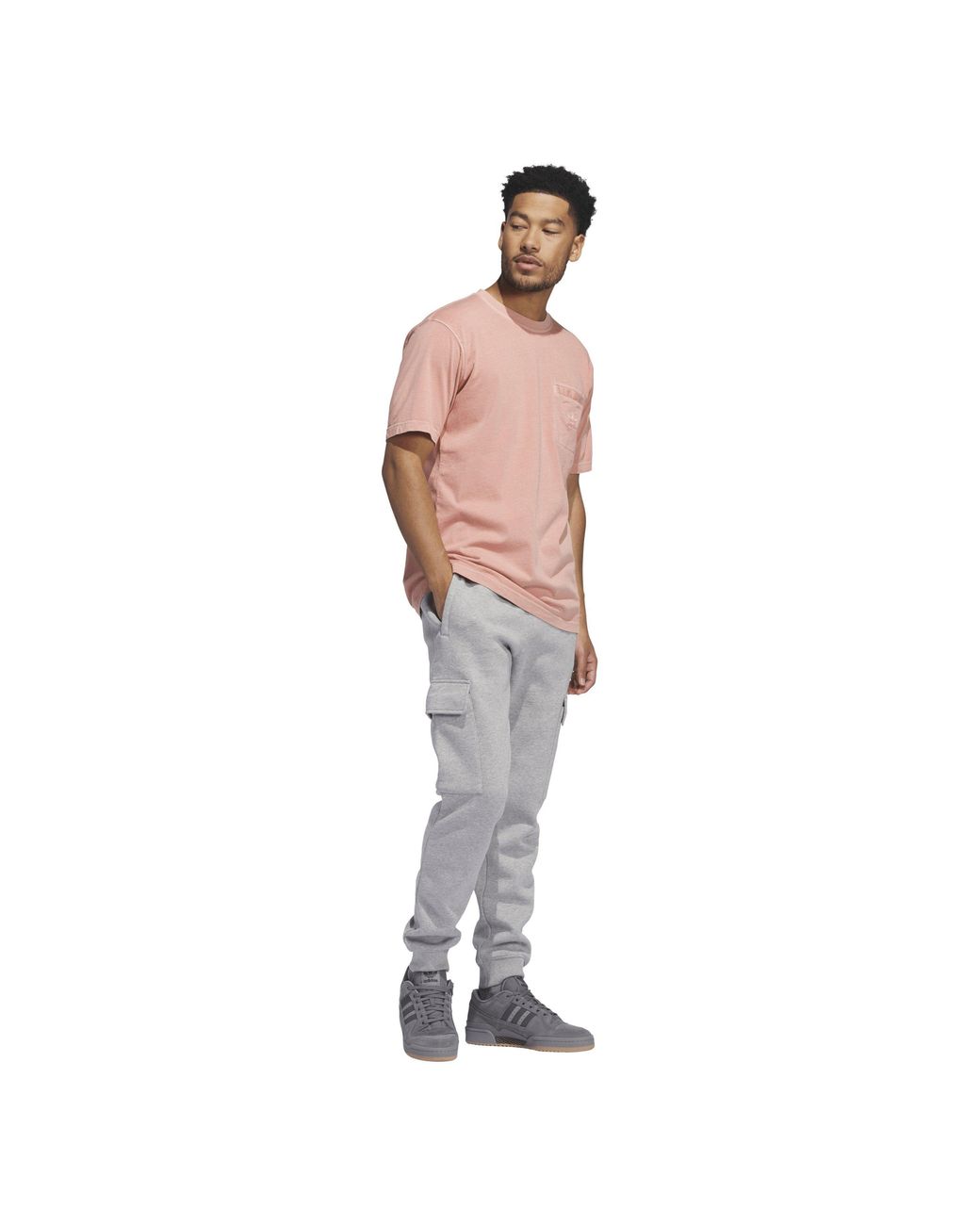 Adidas Originals Pink Dye Pocket T-Shirt for men