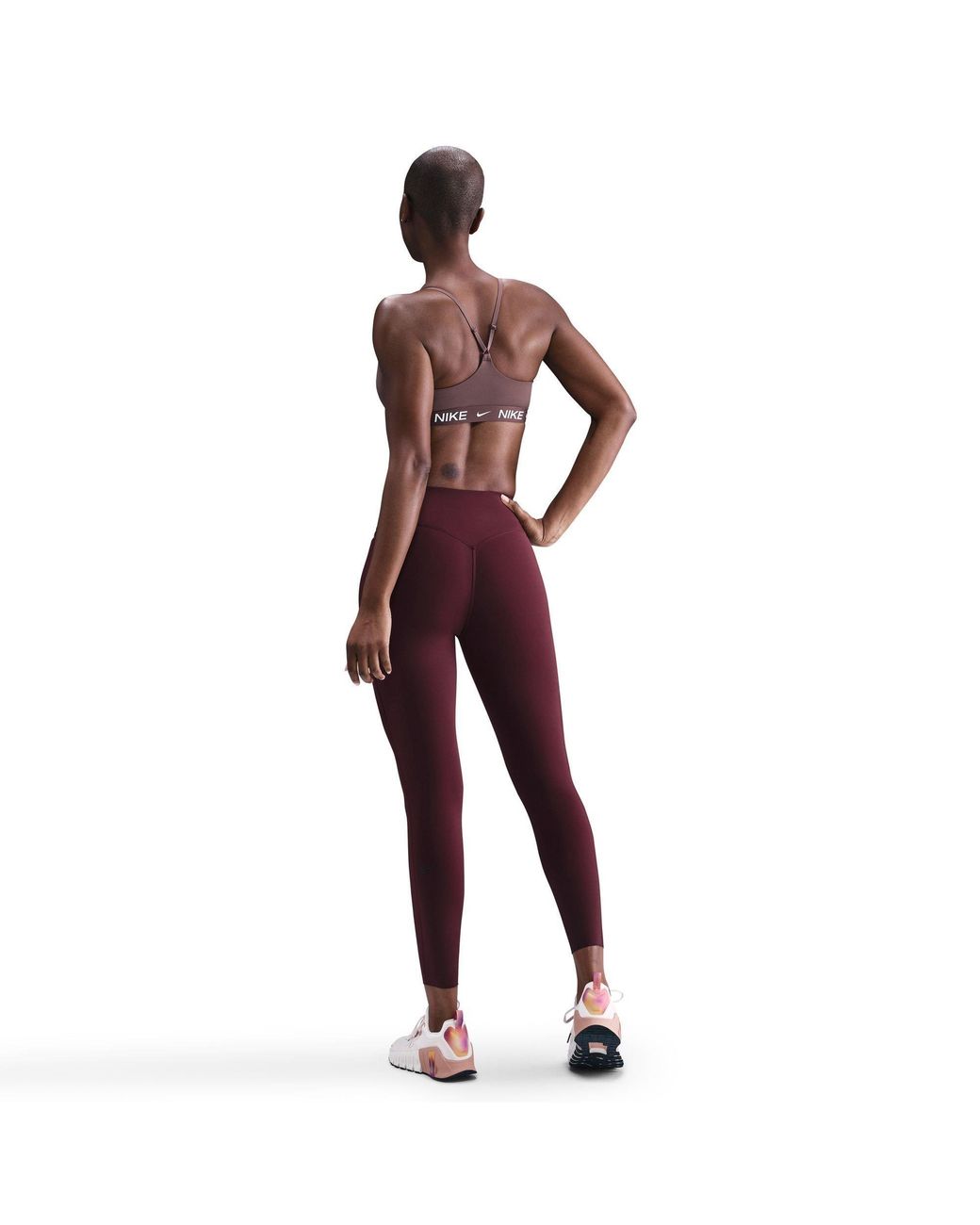Nike Brown Indy Light Support Padded Sports Bra