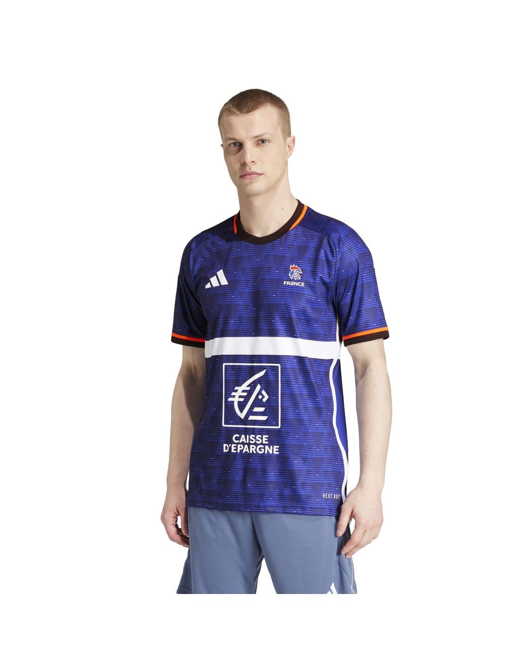 Adidas Blue F Hb Jersey Gym Top for men