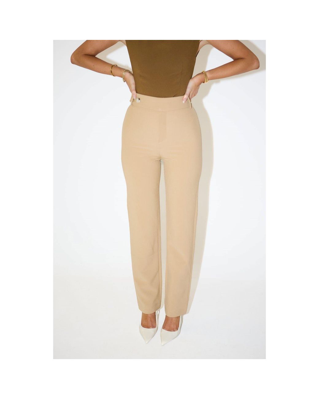 Odd Muse Natural The Ultimate Muse Straight Leg Trousers