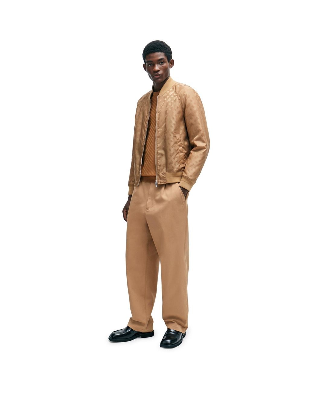 Boss Brown Knitted Top for men