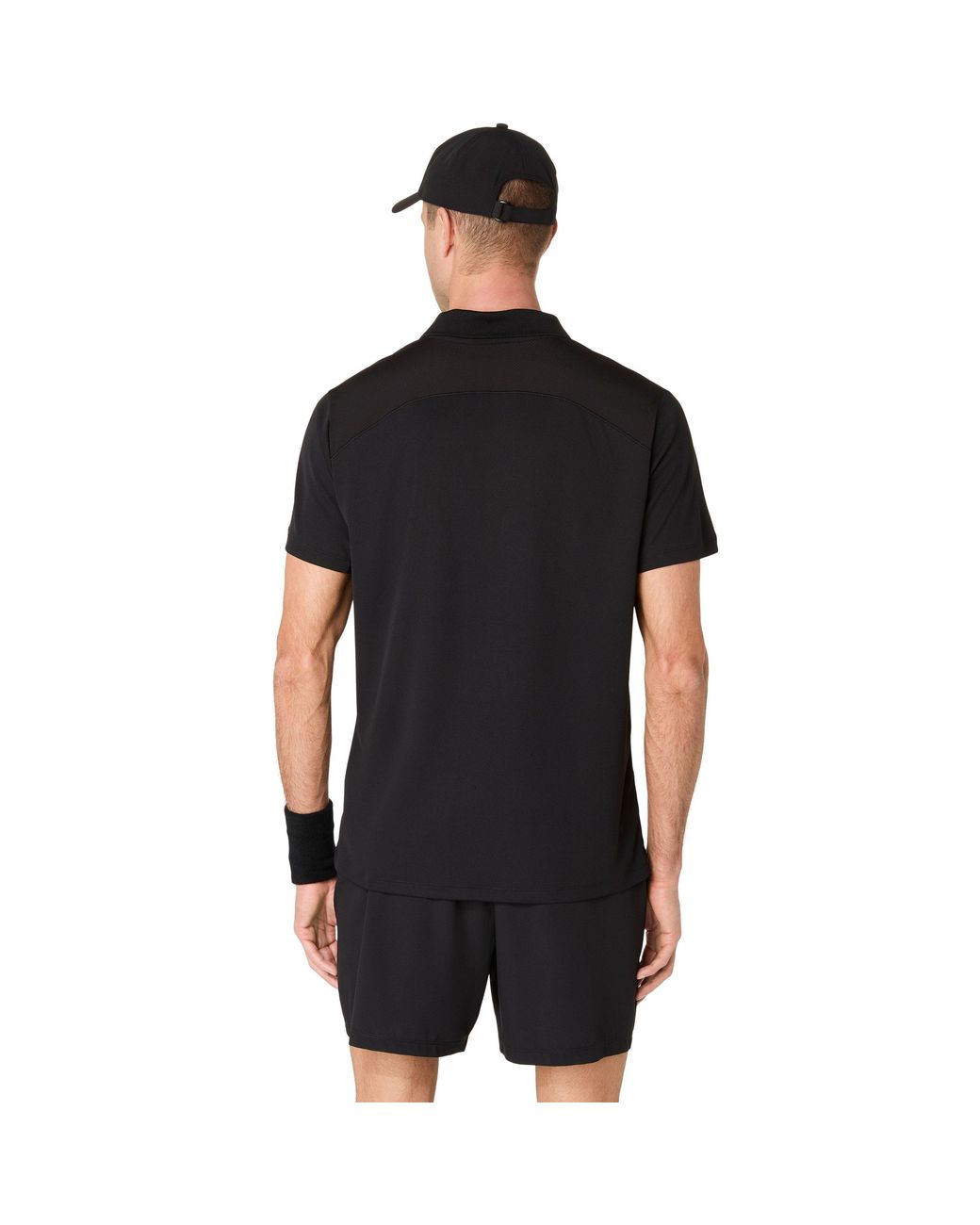 Asics Black Court Polo Shirt for men