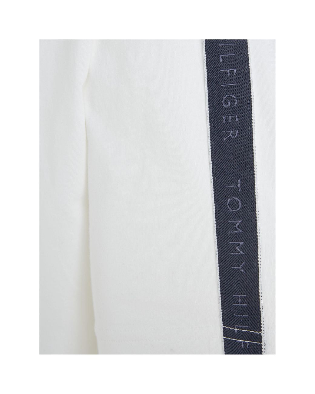 Tommy Hilfiger White Ss Tee Logo Ecru for men