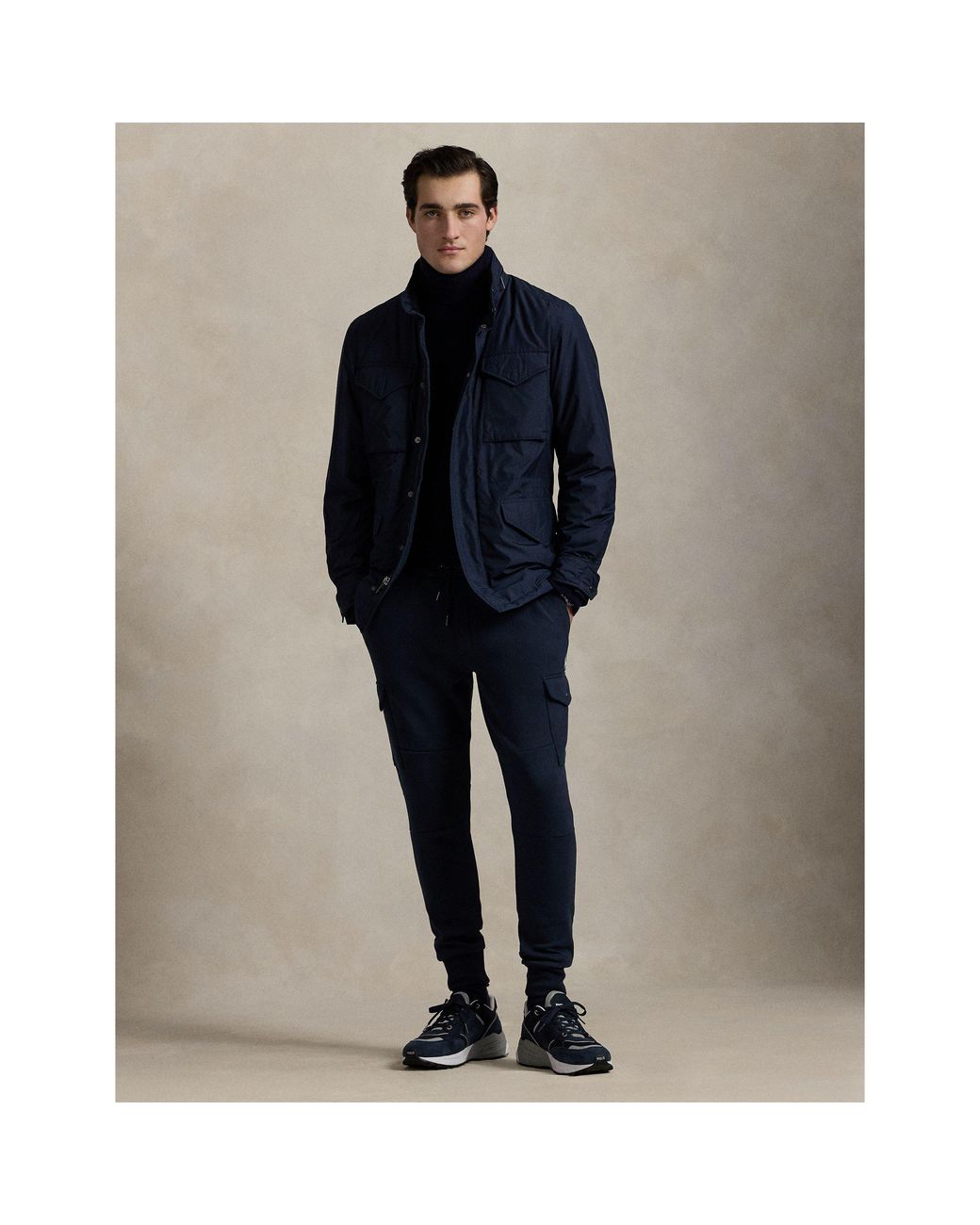 Polo Ralph Lauren Blue Tech Cargo Joggers for men