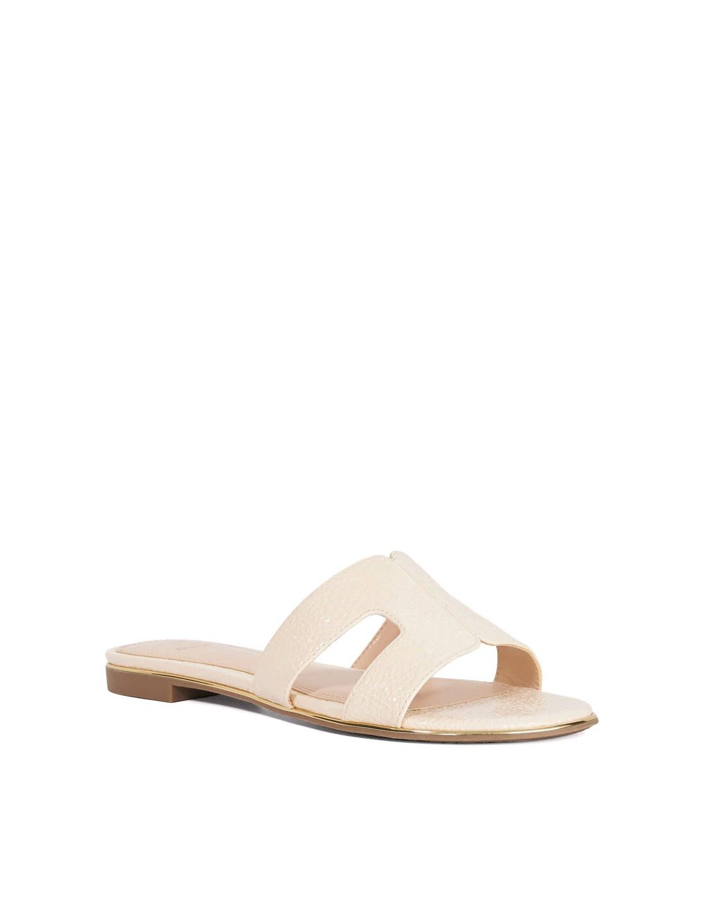 Dune Natural Ludlows Flat Sandals