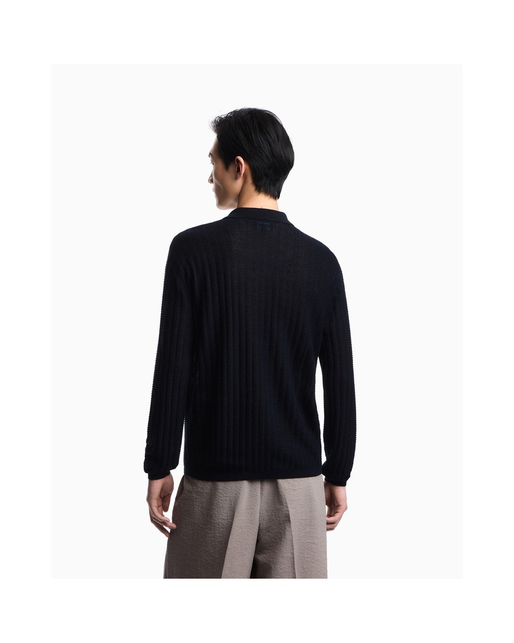 Emporio Armani Blue Pullover for men