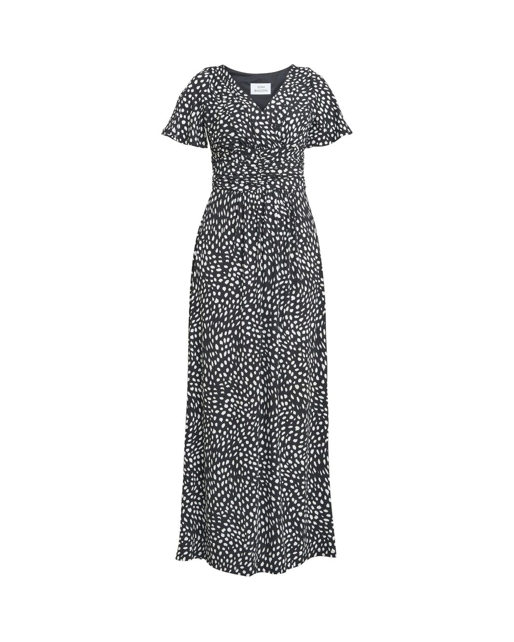 Gina Bacconi Gray Gia Jersey Maxi Dress