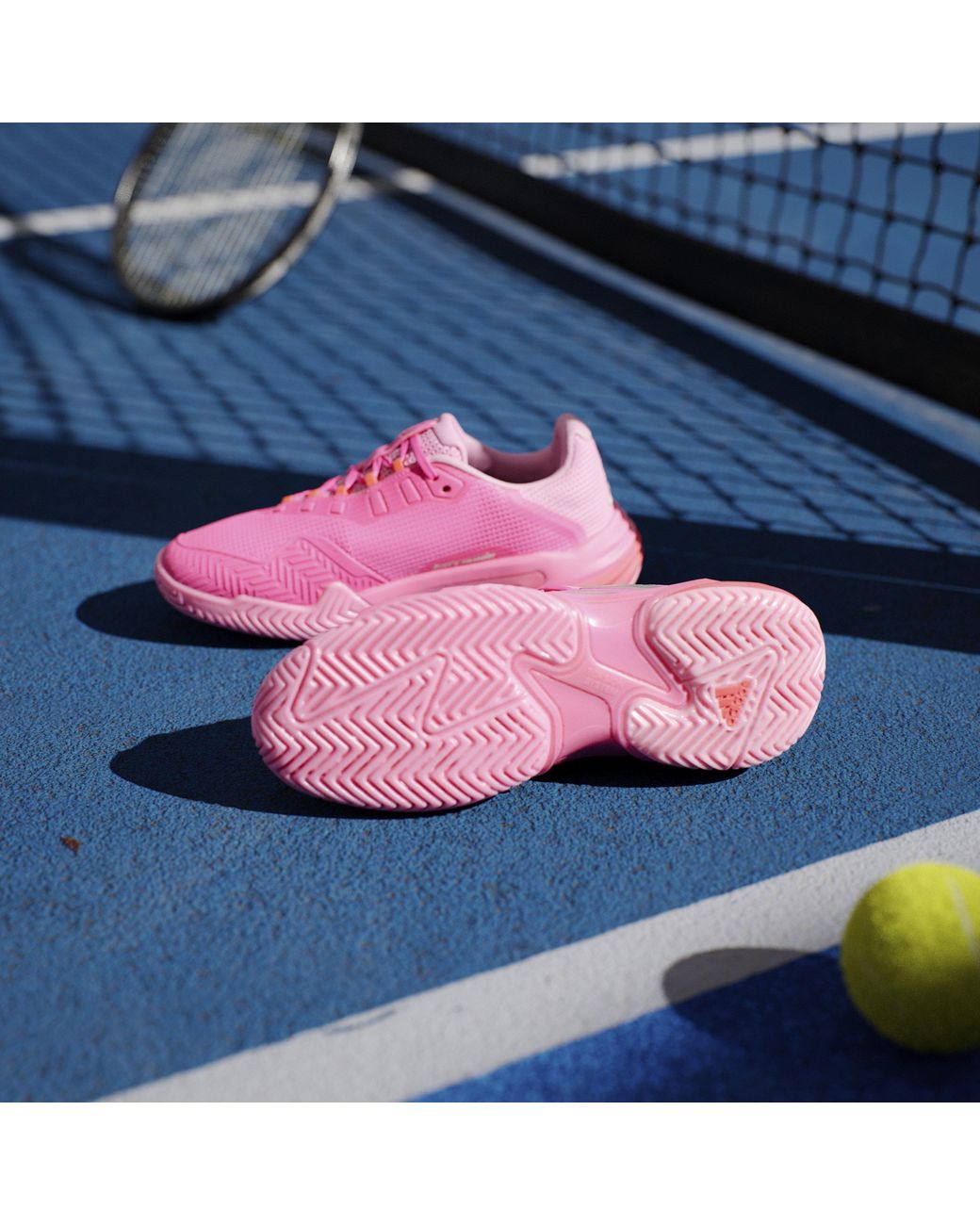 Adidas Pink Barricade 13 Tennis Shoes