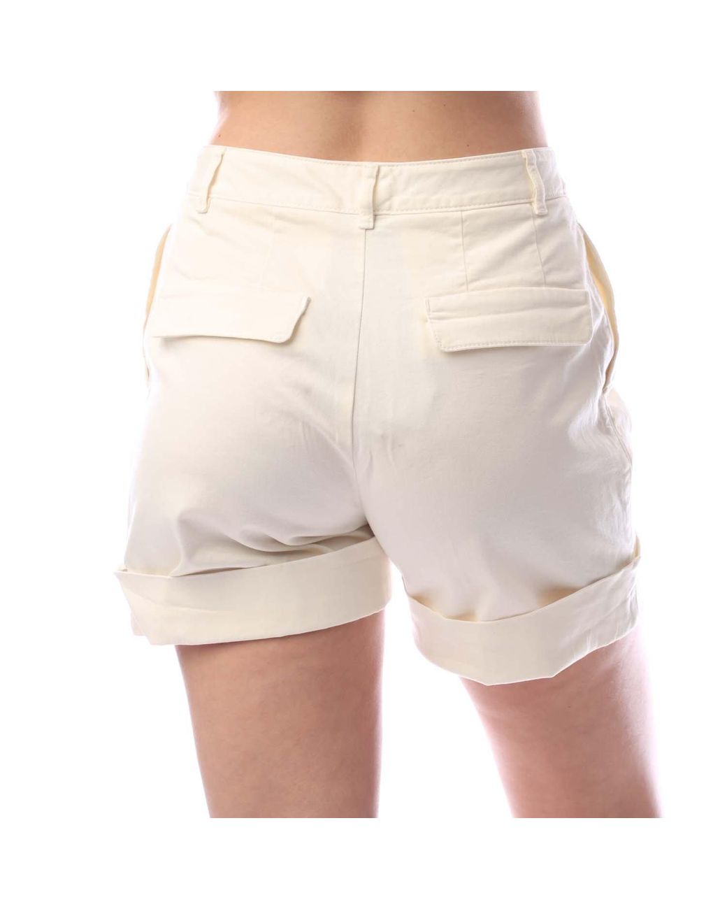 Boss Natural Tasandriad High-Waisted Relaxed Fit Denim Shorts