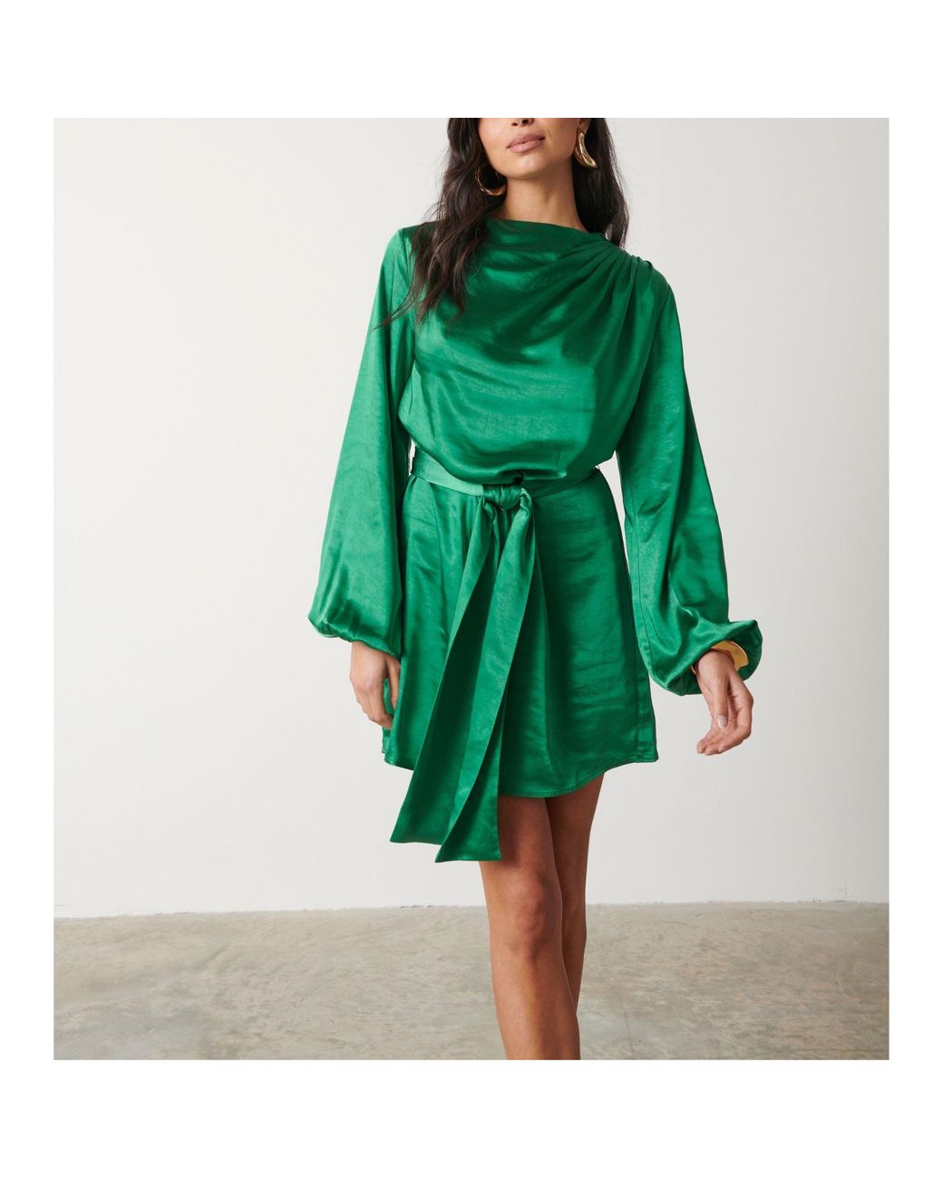 Pretty Lavish Green Maya Mini Dress