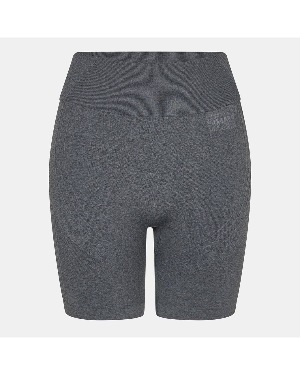 Usa Pro Gray Seamless Longline Cycling Shorts