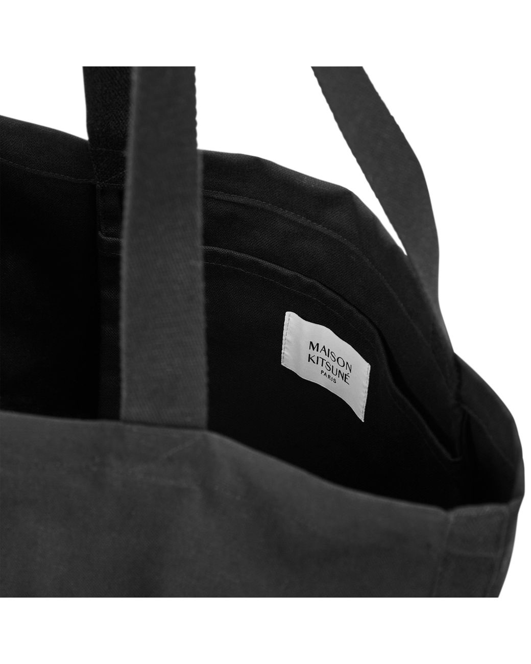 Maison Kitsuné Black Dressed Fox Tote Bag