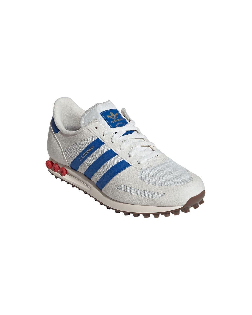 Adidas Originals Blue La Leather Low-Top Trainers for men