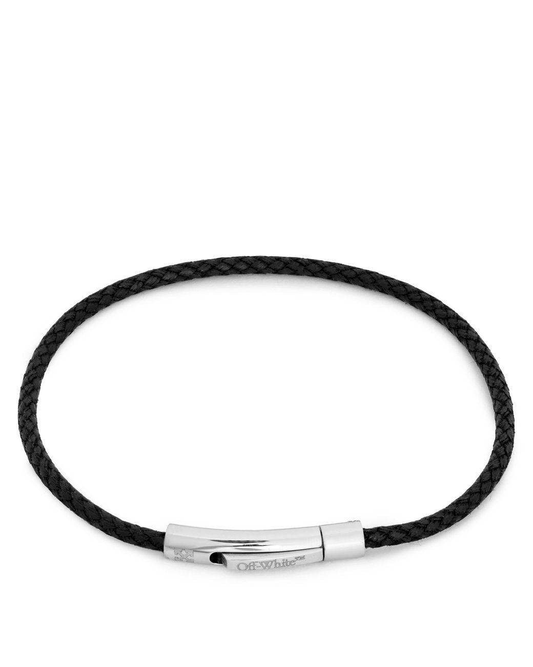 Off-White c/o Virgil Abloh Black Single Wrap Bracelet for men