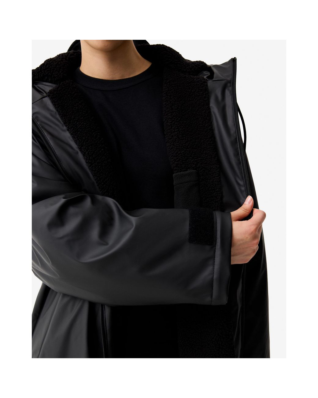 Hunter Black Cocoon Rbe Rain Anorak