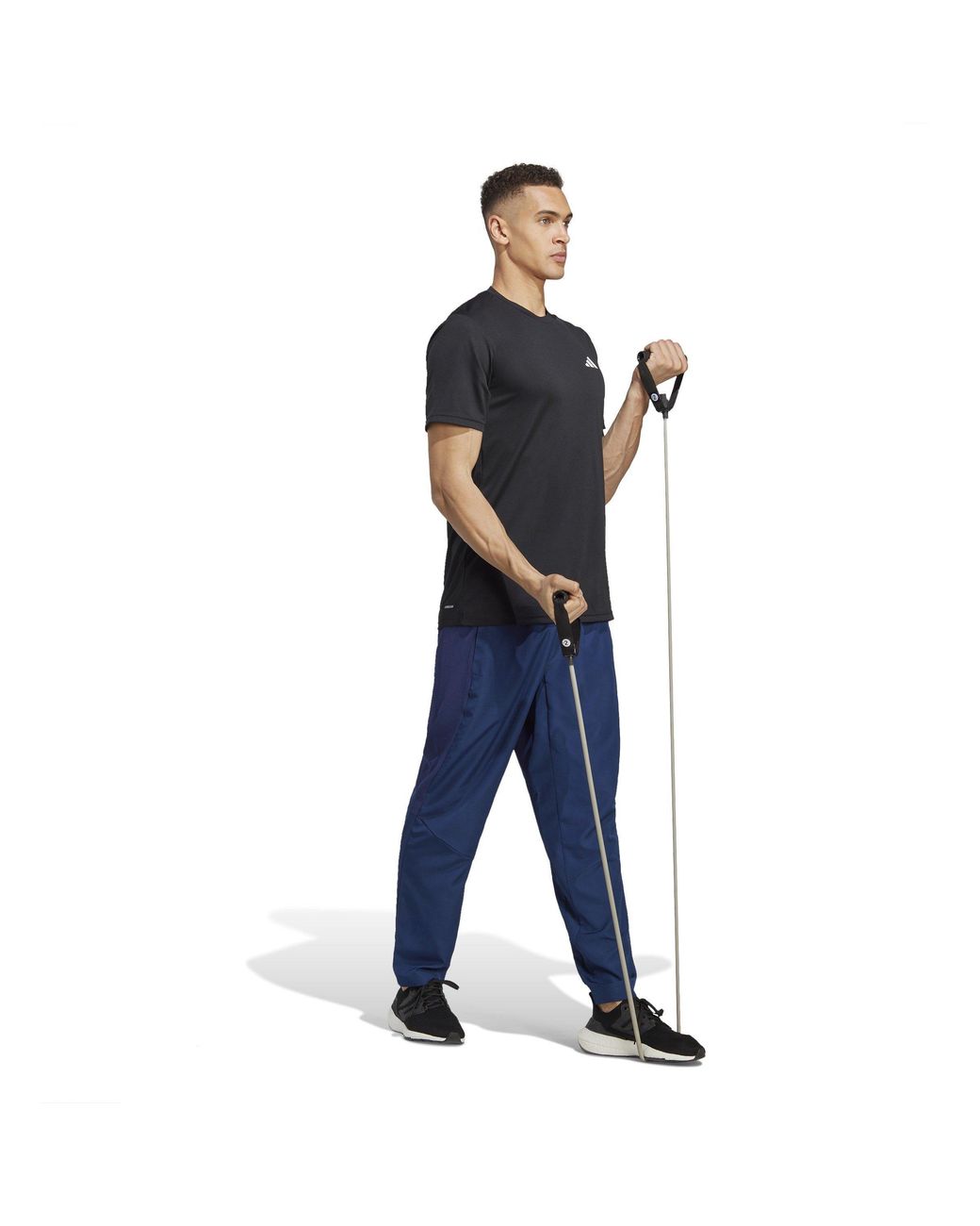 Adidas Black Training Essentials Base T Shirt for men