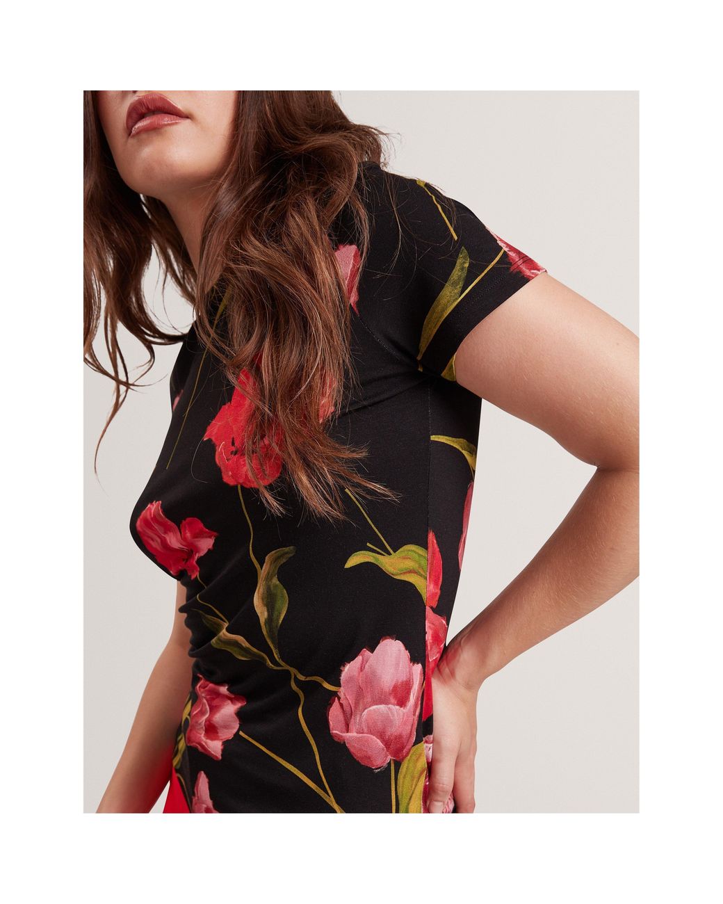 Ted Baker Black Printed Slim Fit T-Shirt