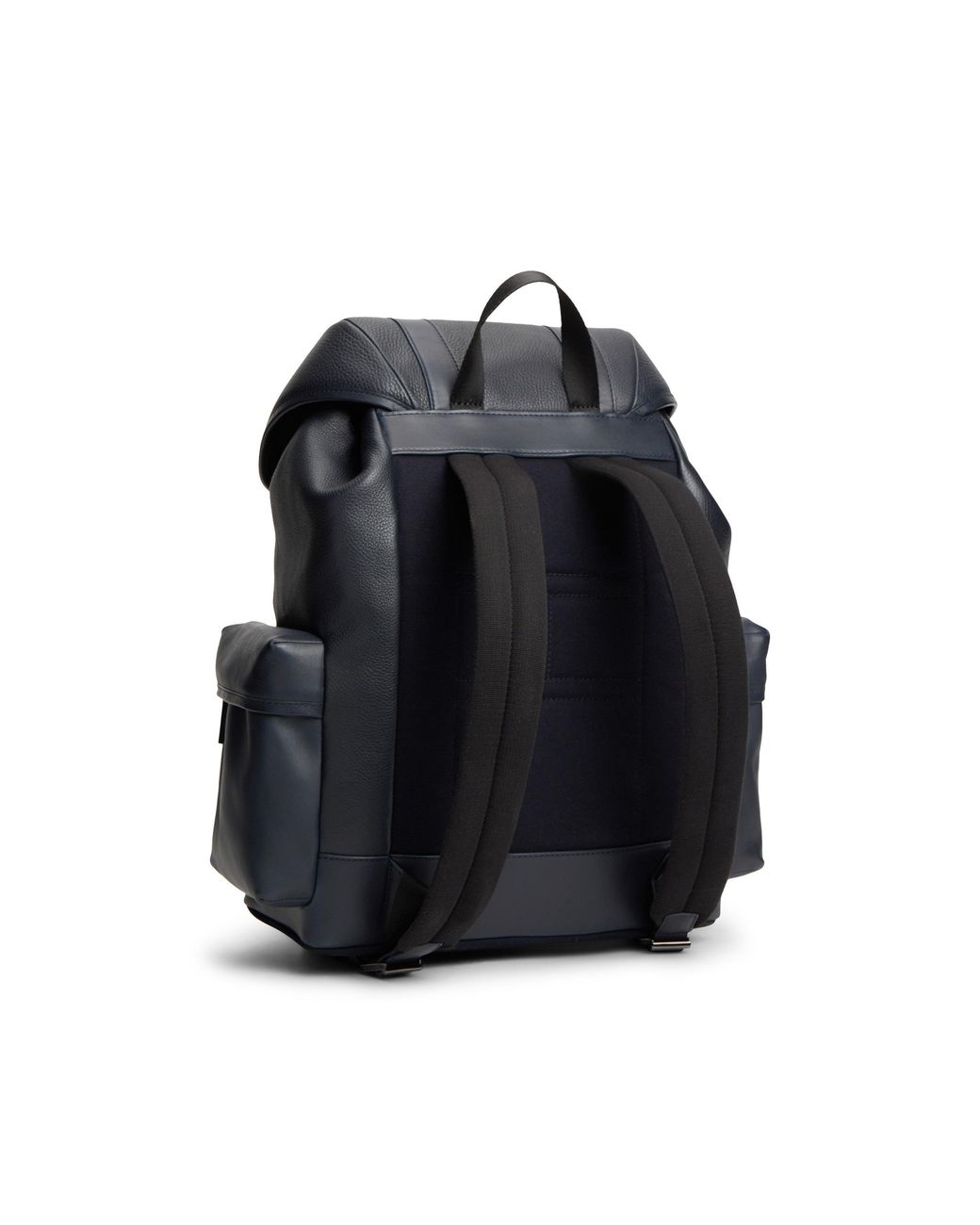 Tommy Hilfiger Blue Signature Stripe Leather Backpack