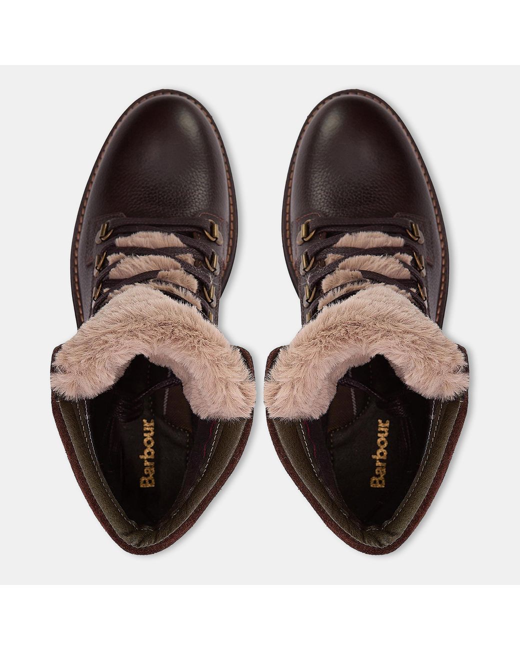 Barbour Brown Bamburgh Heritage Rugged Hiker Boots