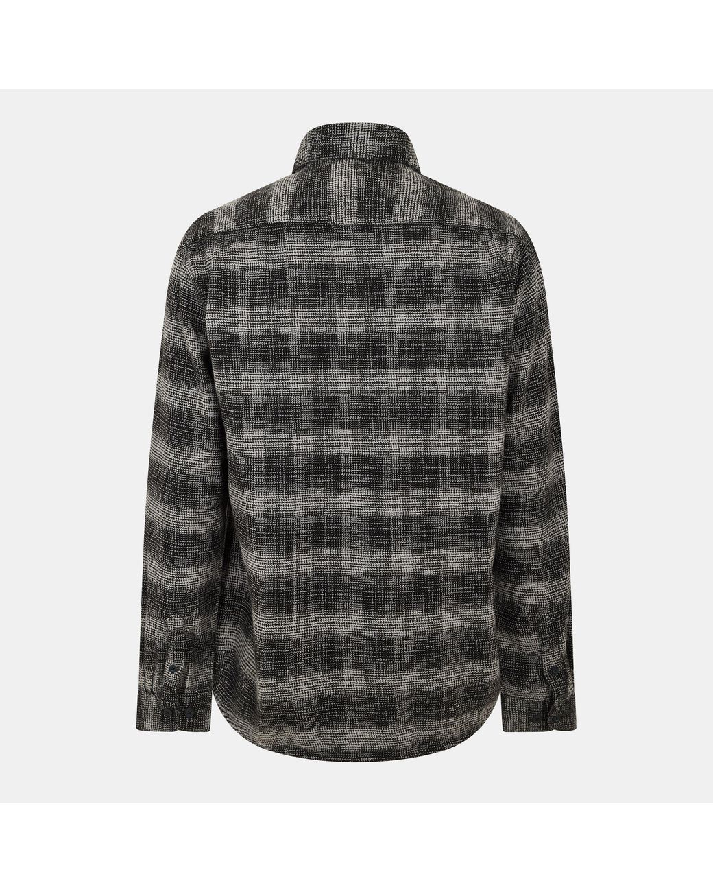 Peter Werth Gray Long Sleeve Plain Shirt for men