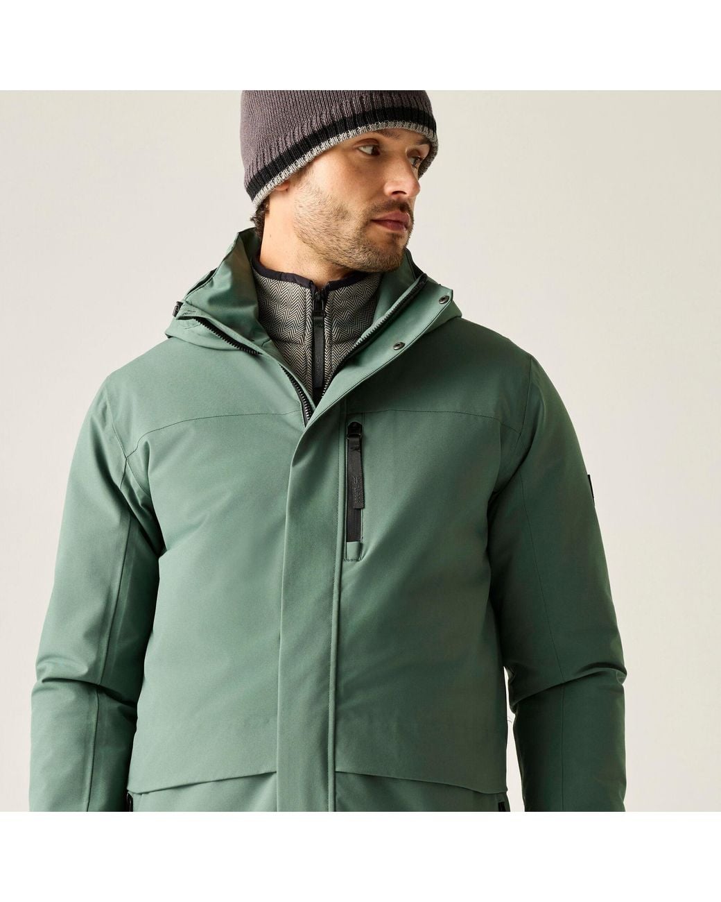 Regatta Green Baylon Waterproof Jacket for men